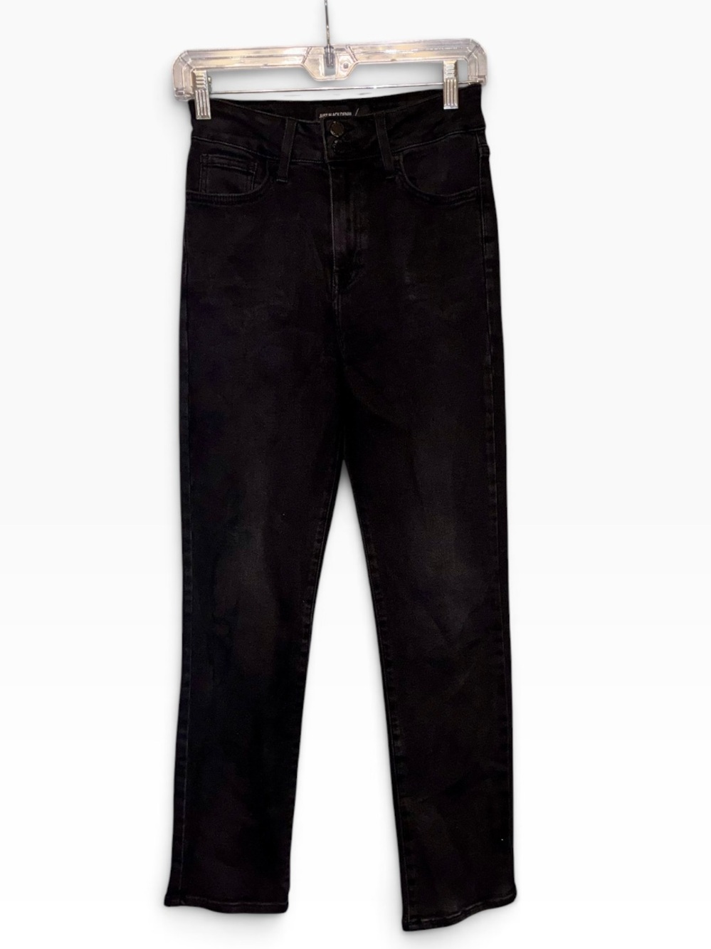 Just Black Denim Black Straight Leg Stretch Jeans Style BP263J Cut 26675